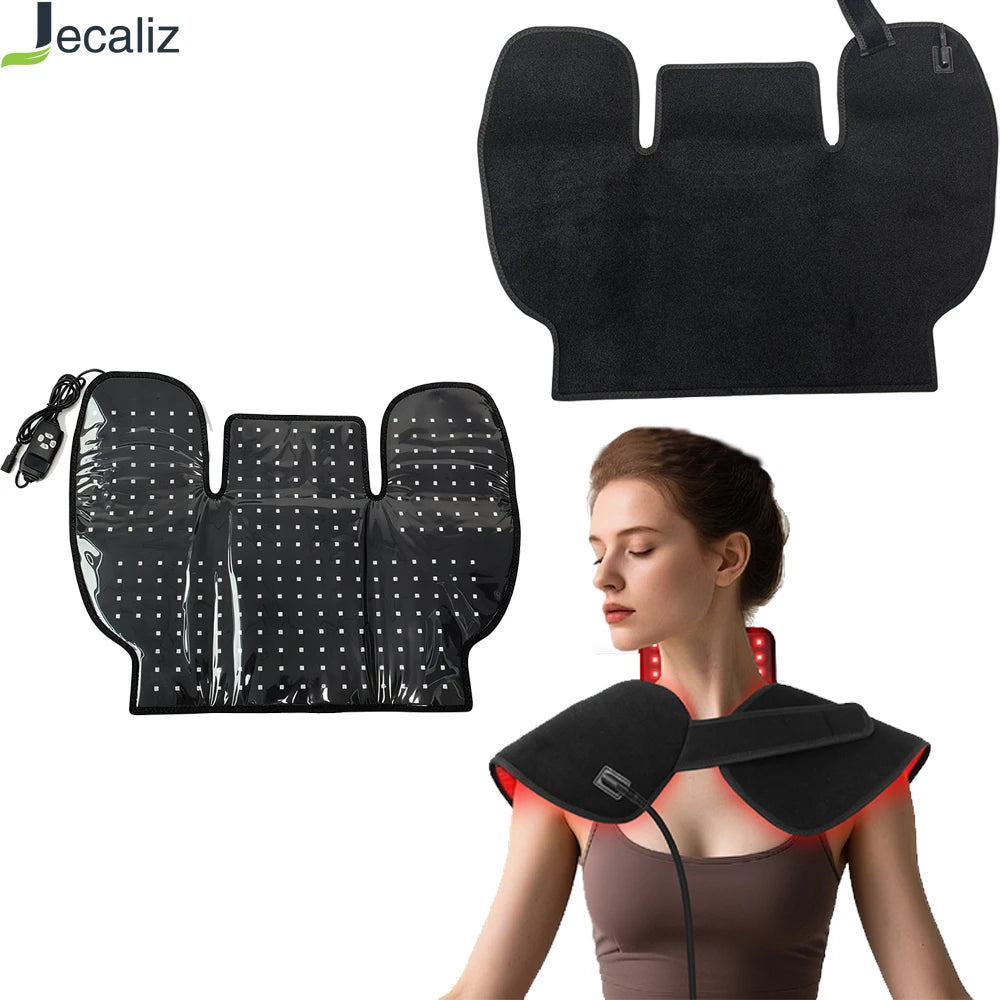 288 LED Red Light Therapy Pad – Neck & Shoulder Wrap 660nm 850nm Red Light Therapy Pad Qst