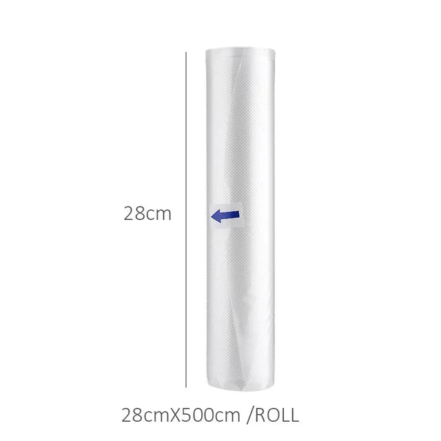 Vacuum Food Sealer Bag Rolls – BPA-Free Sous Vide Storage Vacuum Sealer Bags Qst 28cm 1 Roll 5m