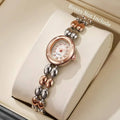 Women's Rhinestone Quartz Watch Bracelet – 3 Colors Women's Fashion Watch Qme rose