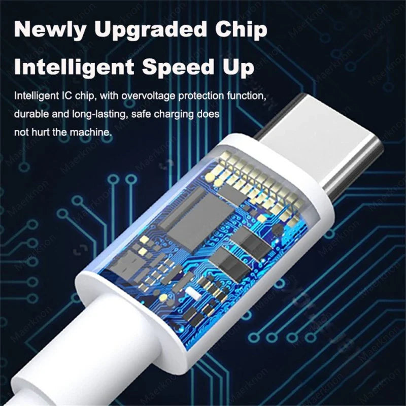 120W USB-C Fast Charging Cable 10A Quick Charge 3.0 Cord USB-C Charging Cable Qme