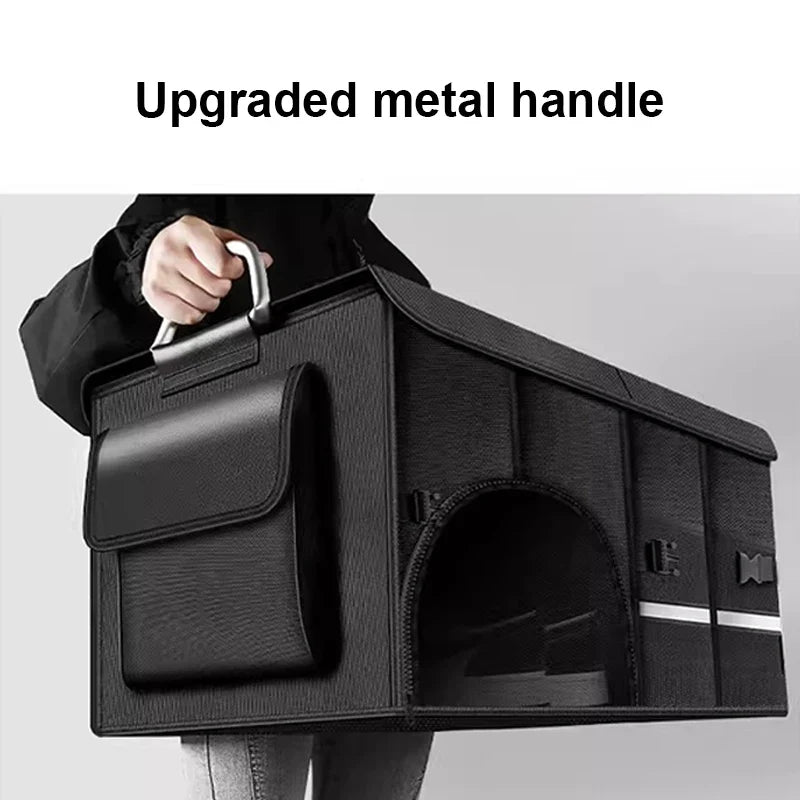 SEAMETAL Foldable Car Trunk Organizer – Waterproof Oxford Box Car Trunk Organizer Qme