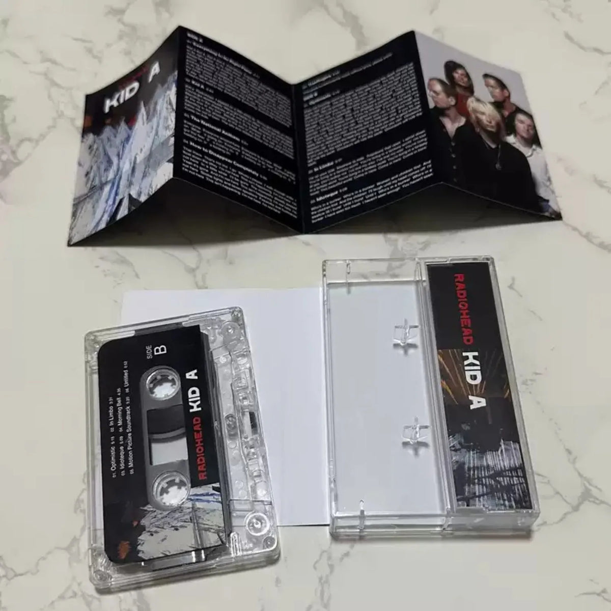 Experimental Rock Cassette Tape – Abstract Glacial Mountain Art Music Cassette Tape Qme