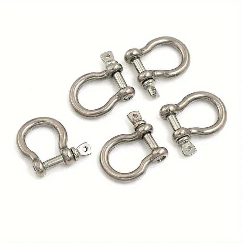 M4 Stainless Steel Bow Shackle Screw Pin – 5-Pack Rigging Rigging Shackle Qme