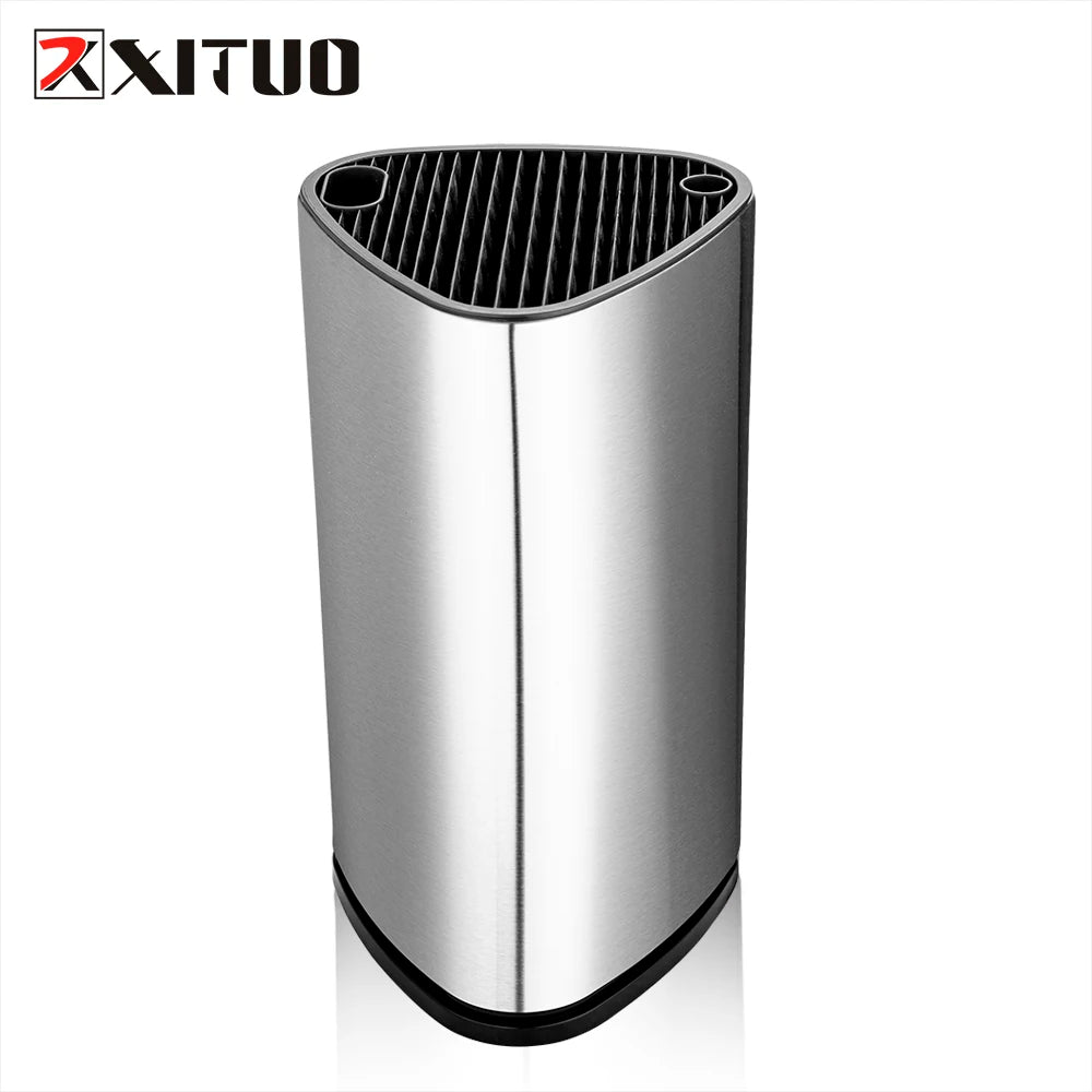 XITUO 15-Slot Stainless Steel Knife Block – Kitchen Holder Knife Block Qst DZ2104