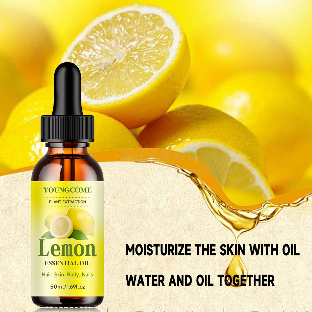 YOUNGCOME Lemon Essential Oil – Face & Hair Moisturizing Serum Face & Hair Serum Qst