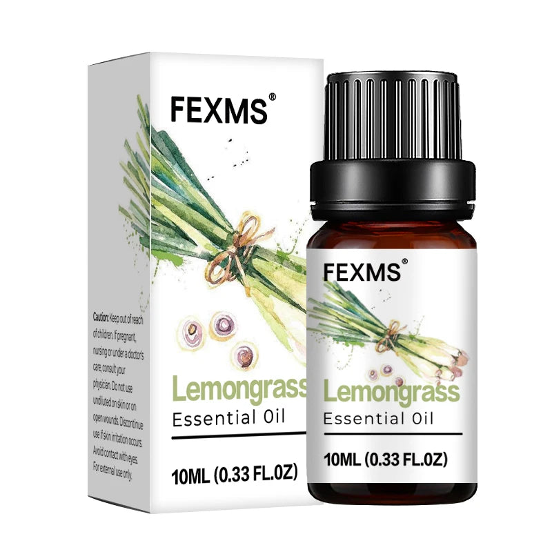 Peppermint Essential Oil – 100% Pure Natural Aromatherapy Essential Oil Qst Lemongrass 10ml