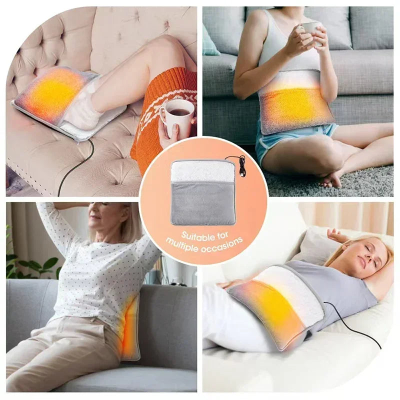 PAQIN USB Electric Foot Warmer – Plush Heated Slipper Pad Electric Foot Warmer Qst