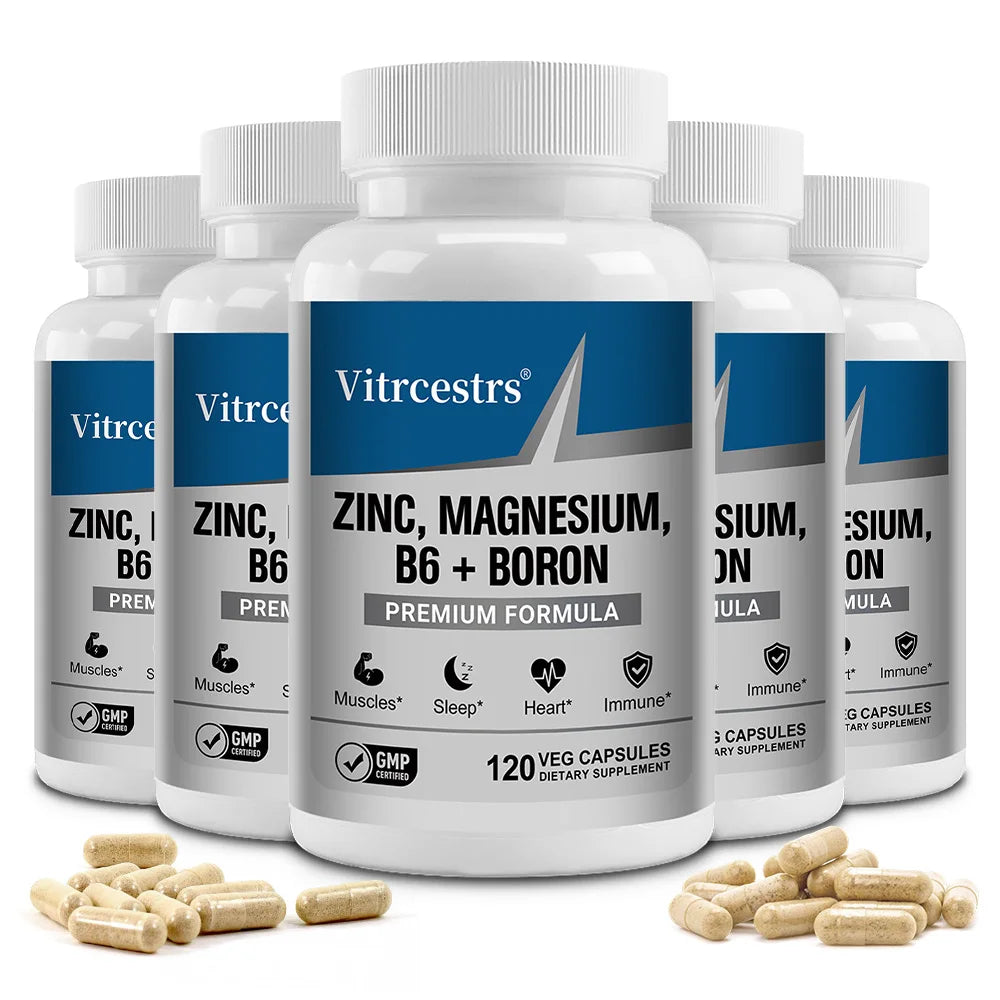 ZENVITALIZE Magnesium Complex Capsules 450mg – 120 Count Mineral Supplement Qst 120 count-5 bottle