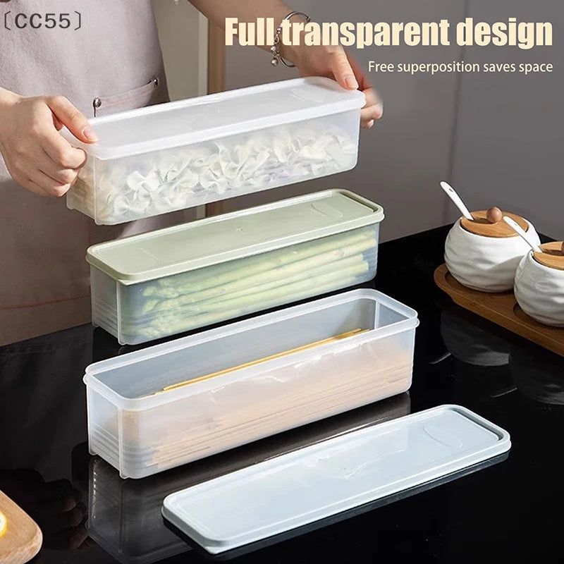 Airtight Food Storage Container with Lid – Long Rectangular Box Food Storage Container Qst