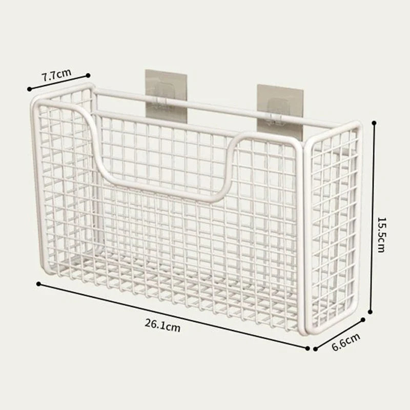 No-Drill Cabinet Door Storage Rack | Wall-Mounted Kitchen Organizer Cabinet Door Organizer Qme