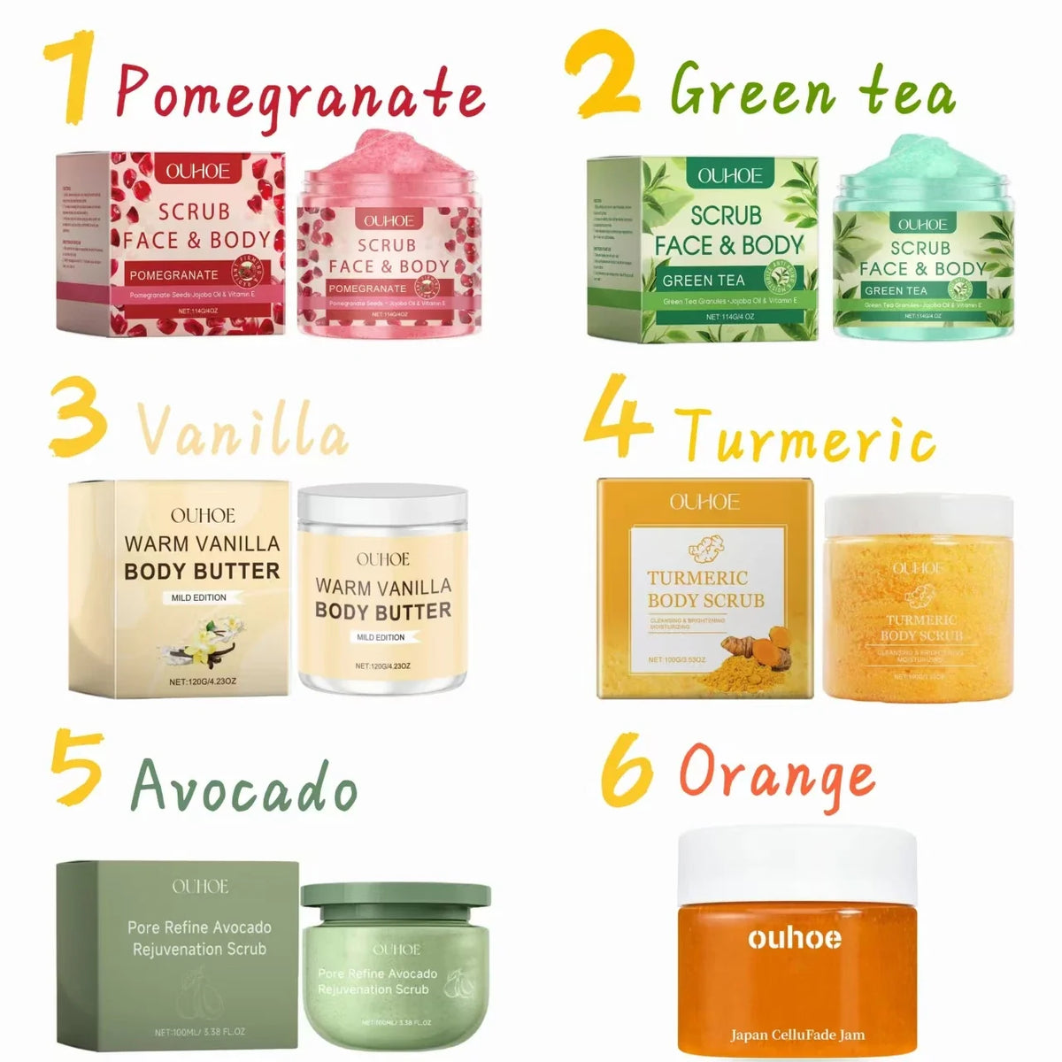 Exfoliating Body Scrub – Deep Cleansing & Skin Refreshing Exfoliating Body Scrub Qme