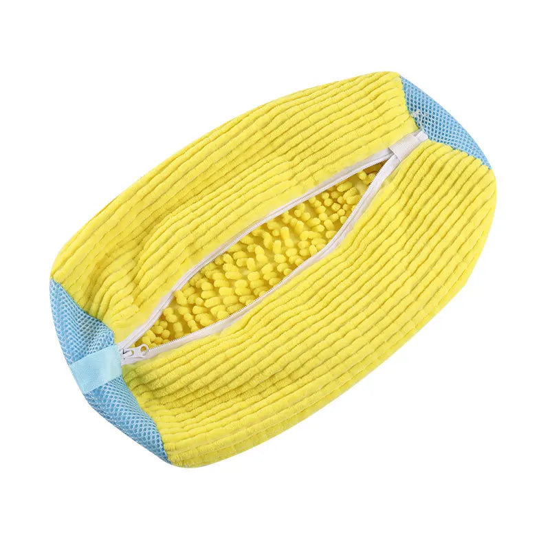 Shoe Laundry Bag with Zipper & Fluff Lining – 9 Colors Shoe Laundry Bag Qme 1PCS yellow
