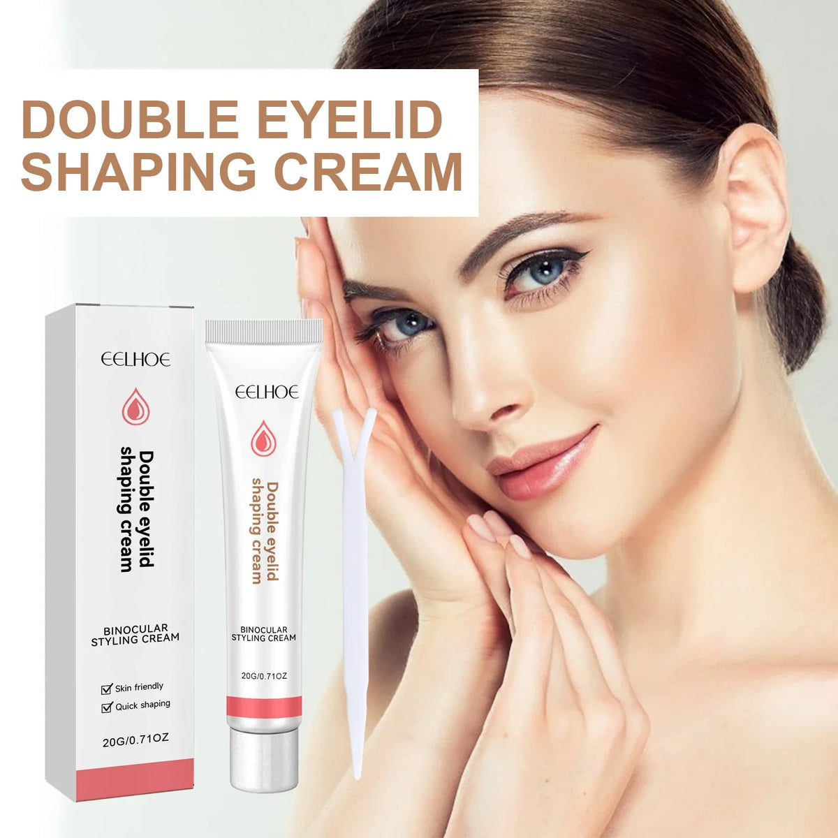Double Eyelid Styling Cream – Natural Invisible Eye Lift Eyelid Adhesive Cream Qme