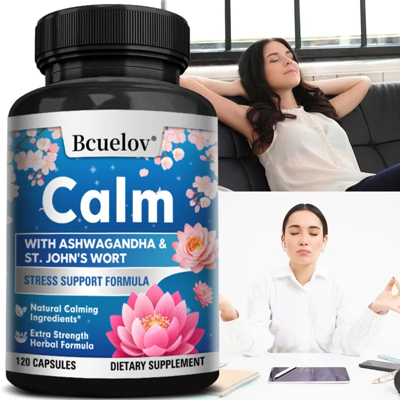 Ashwagandha & Rhodiola Capsules – Energy, Mood & Focus Herbal Supplement Qst