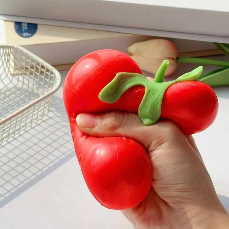Giant Strawberry Slow Rising Squeeze Fidget Toy – Non-Toxic TPR Fidget Squeeze Toy Qme