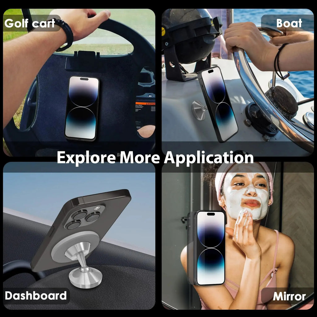 Gym Mate Magnetic Phone Mount MagSafe Double-Sided Suction Magnetic Phone Mount Qme