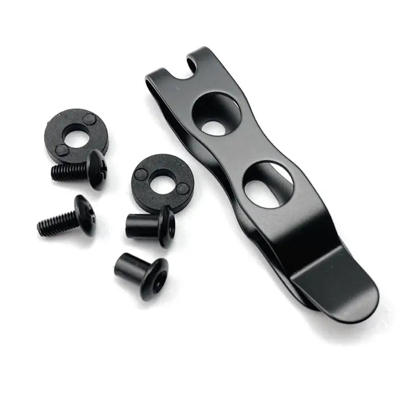 Stainless Steel KYDEX Belt Clip – Universal Knife Sheath Clip Knife Sheath Clip Qst black 1 pcs