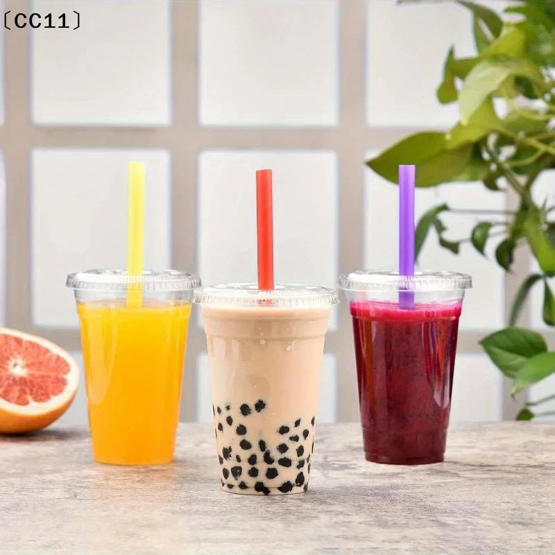 Reusable Wide PP Straws for Milk Tea, Boba & Smoothies Reusable Wide Straws Qme