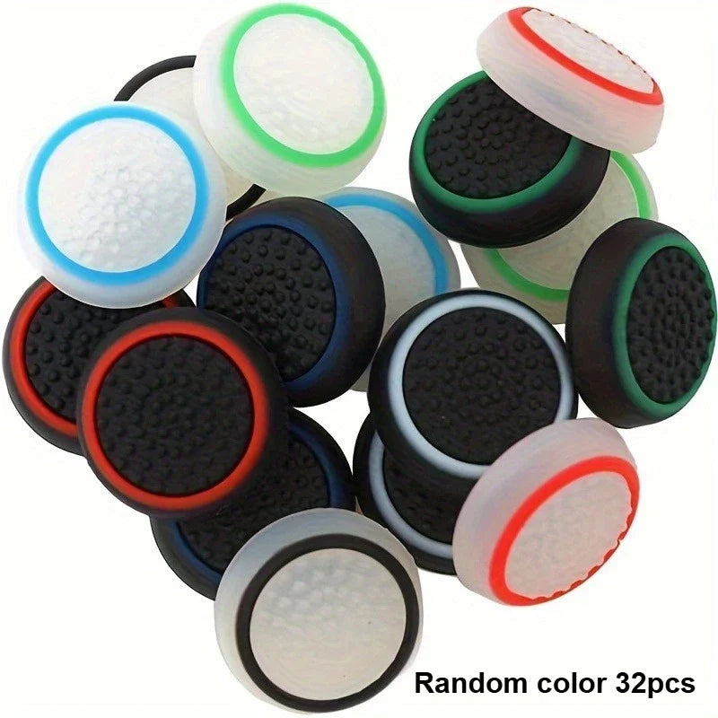 Silicone Thumb Stick Grip Caps for PS5, PS4 & Xbox Controller Grip Caps Qme Random color 32pcs