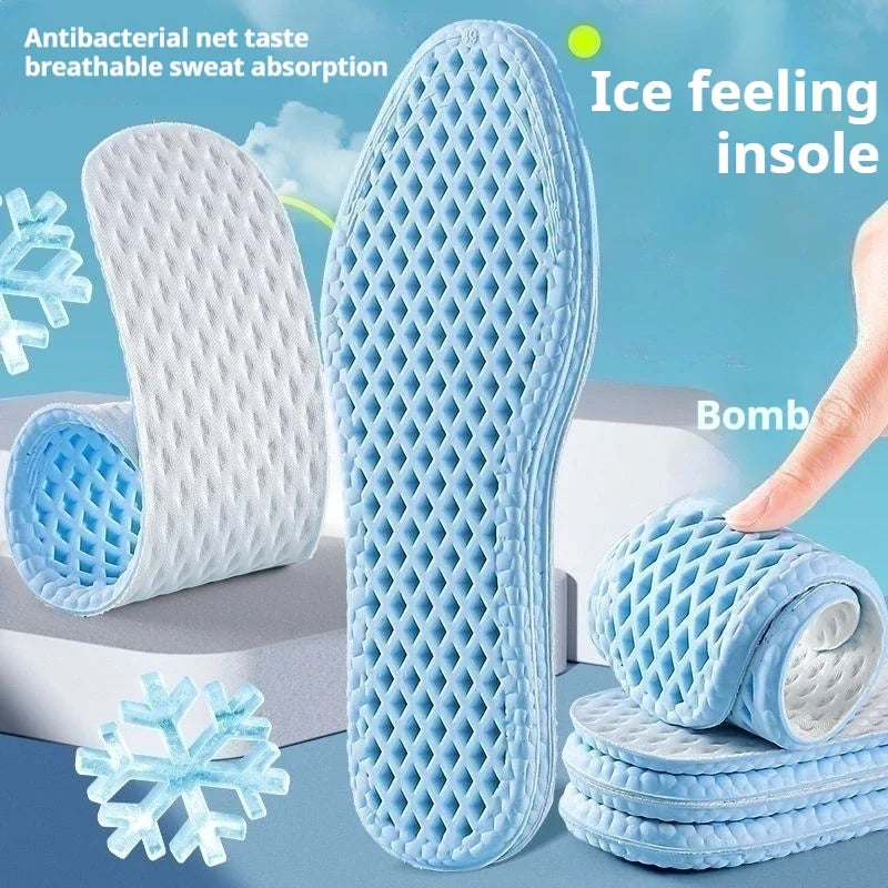 Mesh Breathable Insoles for Men – Cool Summer Running Insole Shoe Insoles Qme