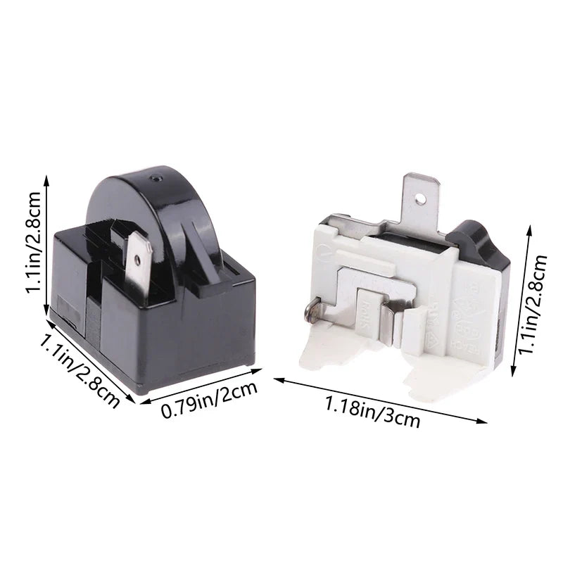 Refrigerator Compressor PTC Start Relay & Overload Protector Appliance Replacement Part Qme