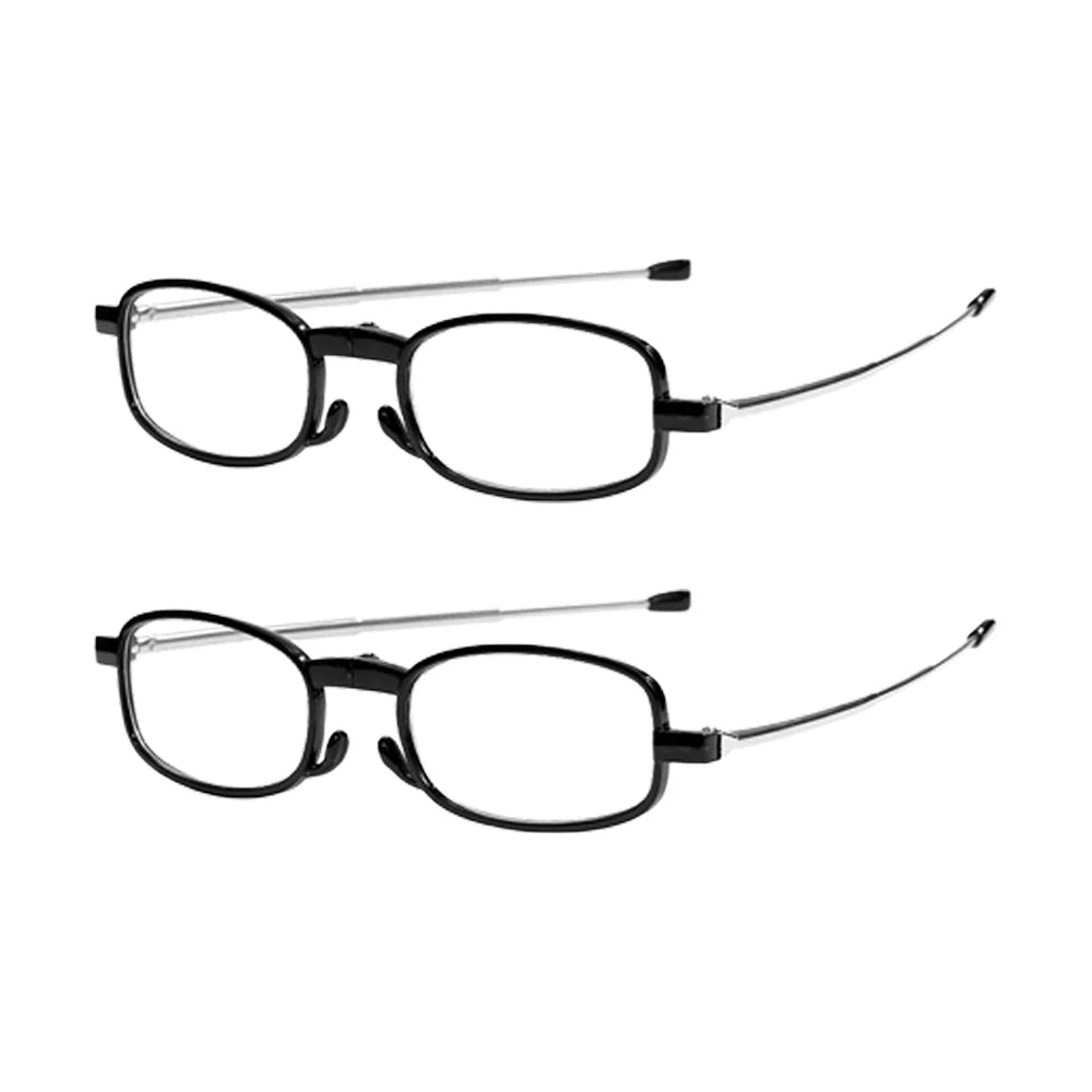 VOPHA Folding Reading Glasses Retro Oval Blue Light +1.0–+3.0 Folding Reading Glasses Qst 300 2Black