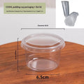 Clear Disposable Mousse Dessert Cups with Lids – 50pcs, 150–380ml Disposable Dessert Cups Qme 150ml