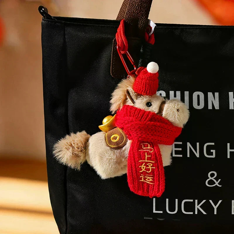 Chinese Lion Dance Keychain Pendant Doll | New Year Gift Novelty Keychain Qme