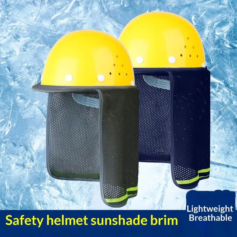 Wide Brim Safety Helmet Sunshade Hat – Adjustable Breathable Helmet Sunshade Hat Qme