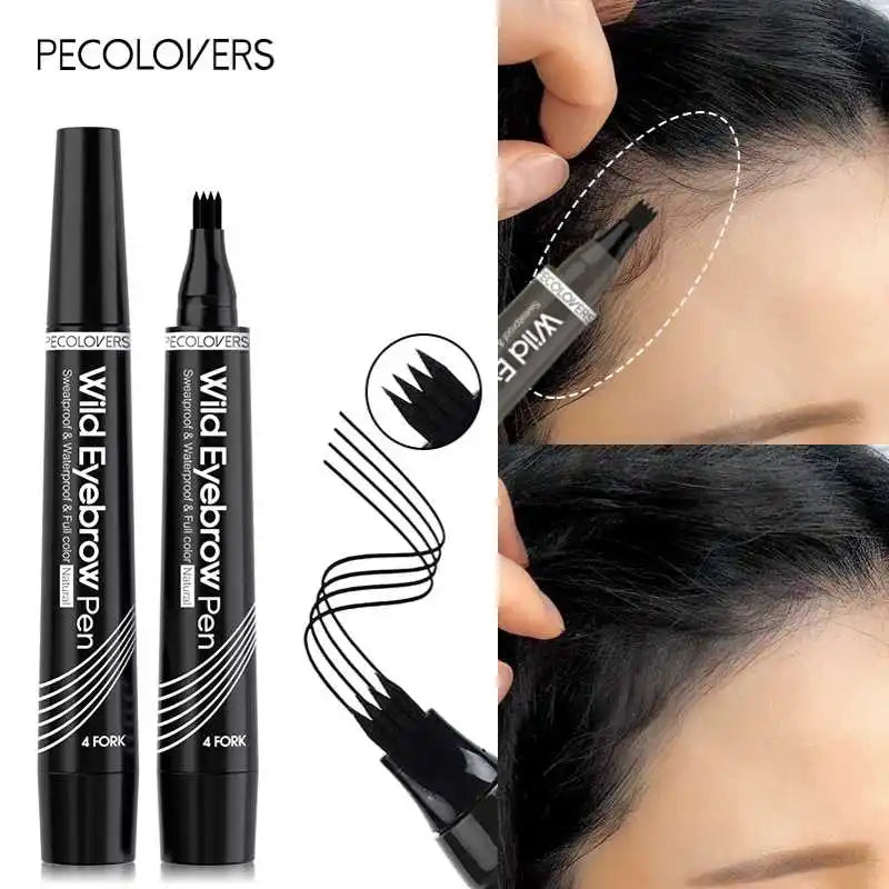 Waterproof Hairline Pencil – Root Cover & Edge Control Makeup Hairline Cover Pencil Qme