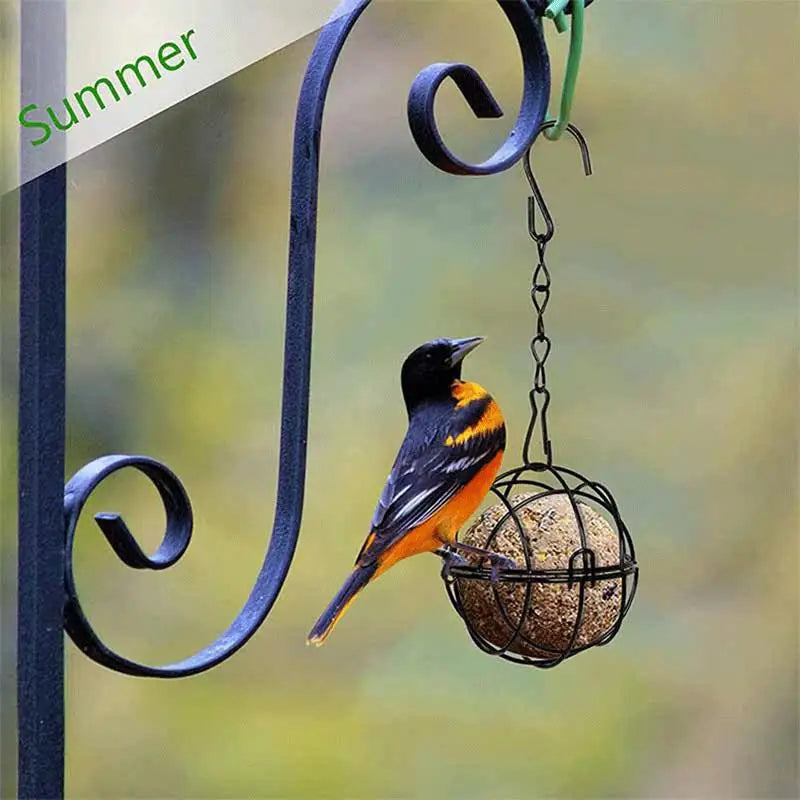 Squirrel Proof Hanging Bird Feeder with Chain – Fat Ball Hanging Bird Feeder Qme