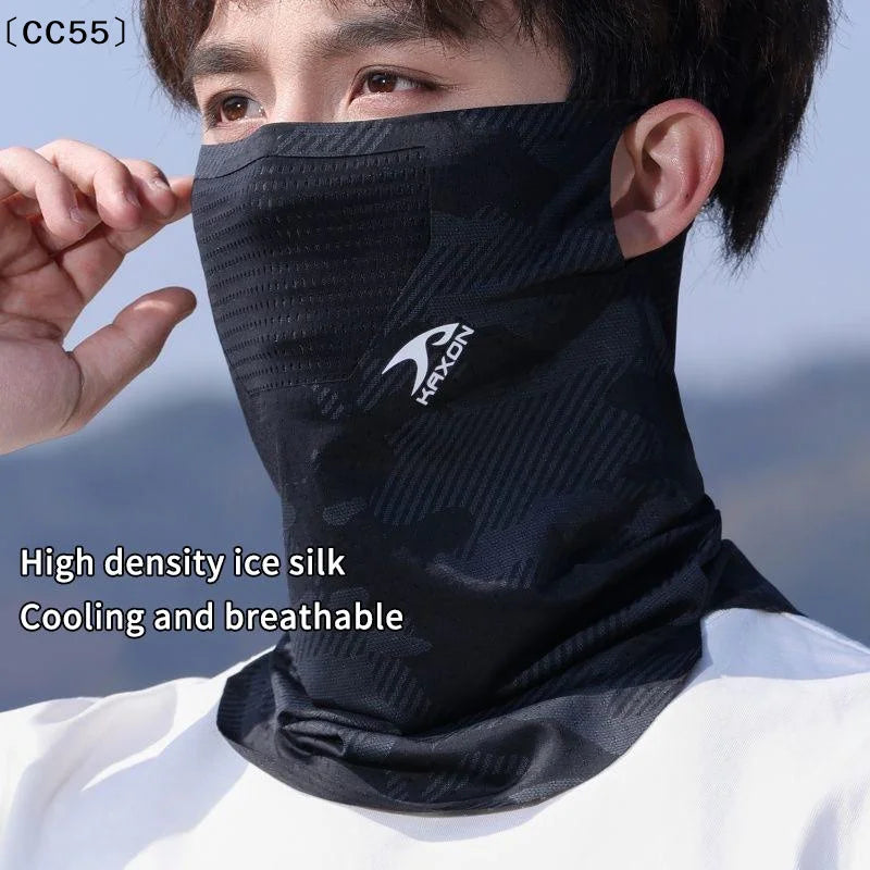 Ice Silk UV Face & Neck Mask – Cooling Outdoor Sun Cover Sun Protection Mask Qst