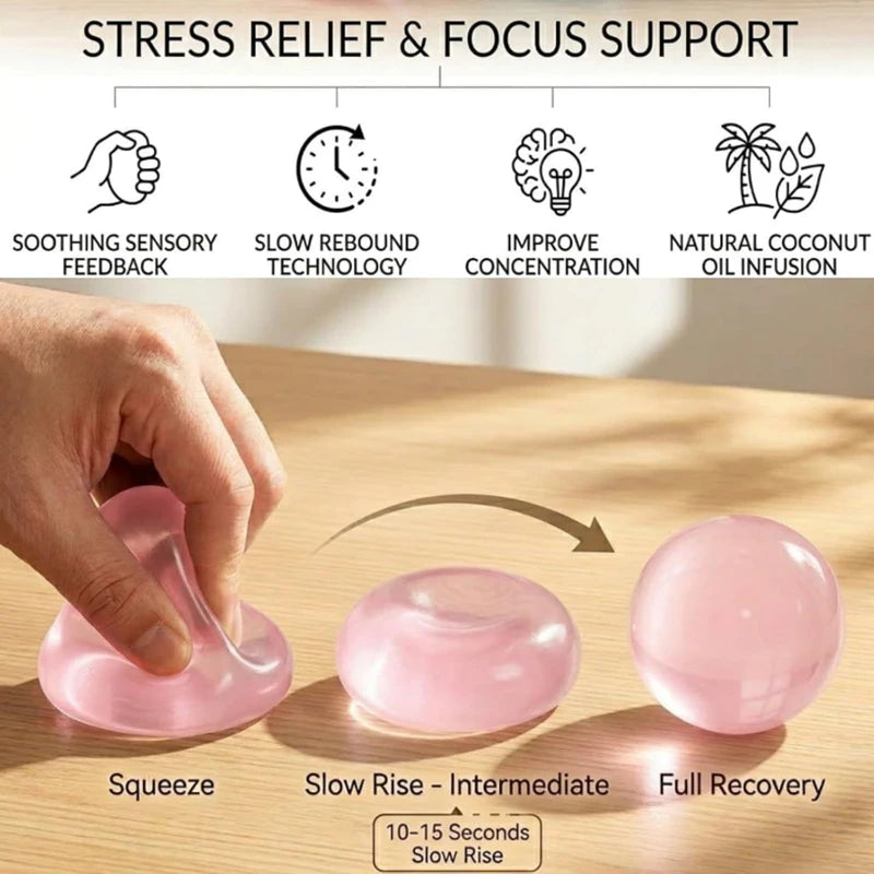 Coconut Oil Squishy Balls – Slow Rebound Sensory Fidget Toy Sensory Fidget Toy Qst