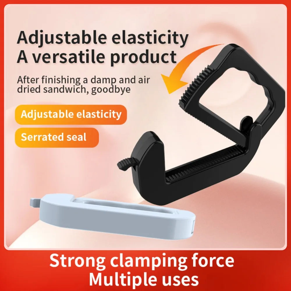 Reusable Food Bag Sealing Clips | Adjustable Snack Bag Sealer Bag Sealing Clips Qme