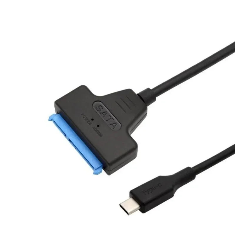 SATA to USB-C 3.1 Adapter Cable for 2.5" SSD & HDD – 22-Pin SATA USB Adapter Cable Qme
