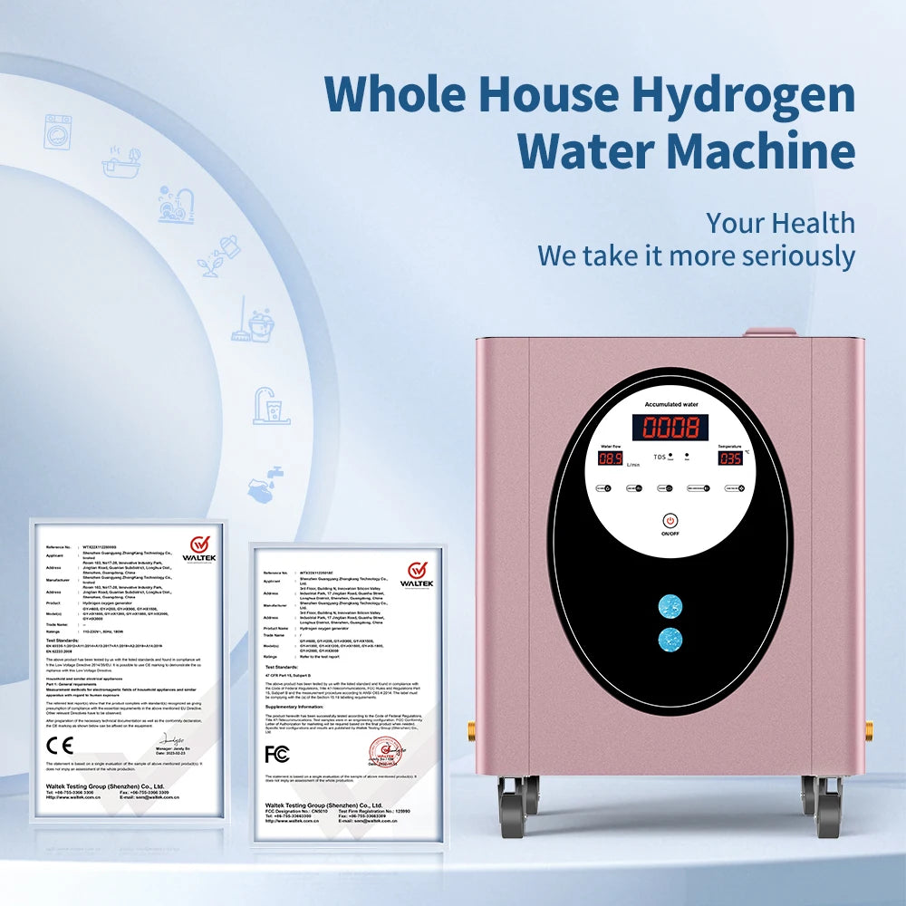 SUYZEKO Whole House Hydrogen Water Generator – H2 Bath Machine Hydrogen Water Generator Qst