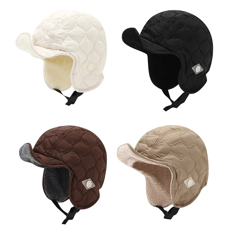 Winter Trapper Aviator Earflap Hat – Waterproof Unisex Winter Earflap Hat Qme