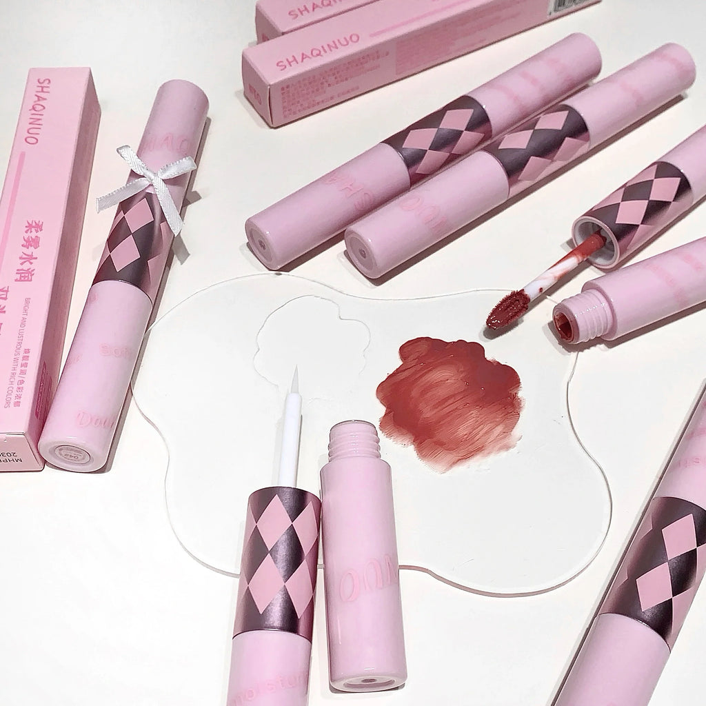 SHAQINUO Double-End Lip Gloss – Mirror Glaze & Matte Velvet Double-End Lip Gloss Qme