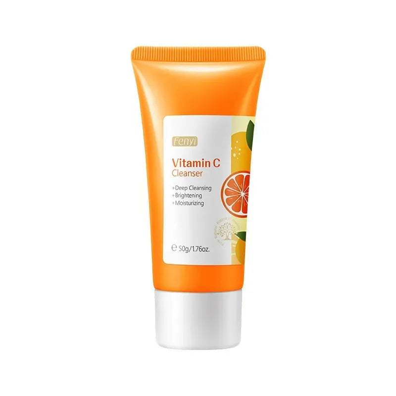 REAROYA Vitamin C Foam Face Cleanser – Brighten & Deep Clean Facial Cleanser Qst Vitamin C