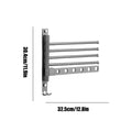 4-Arm Swivel Wall Mount Towel Rack – Bathroom Organizer Wall Mount Towel Rack Qme Gray China Mainland