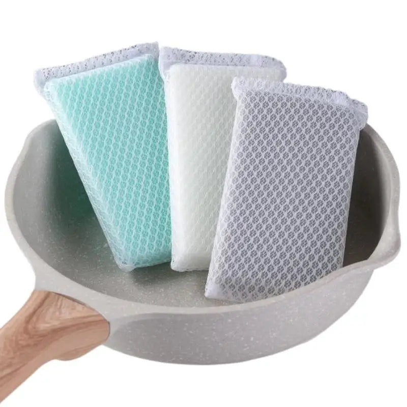 Non-Stick Dish Scouring Sponge Pads 5/10 Pack – Net Foam Dish Scouring Sponge Qst