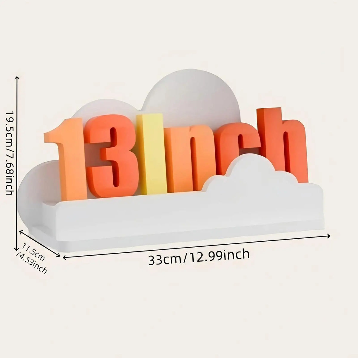 Cloud Floating Wall Shelves Set of 3 – Modern Wood Decor Floating Wall Shelf Qme