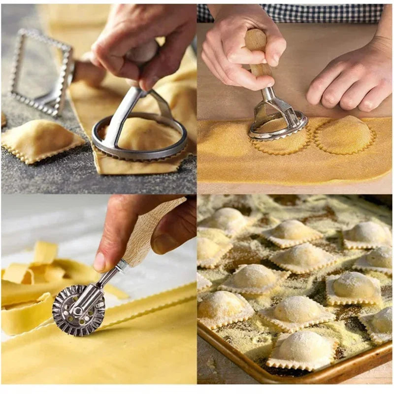 Stainless Steel Cookie Cutter & Ravioli Mold Set – 8 Shapes Cookie Cutter Mold Set Qme