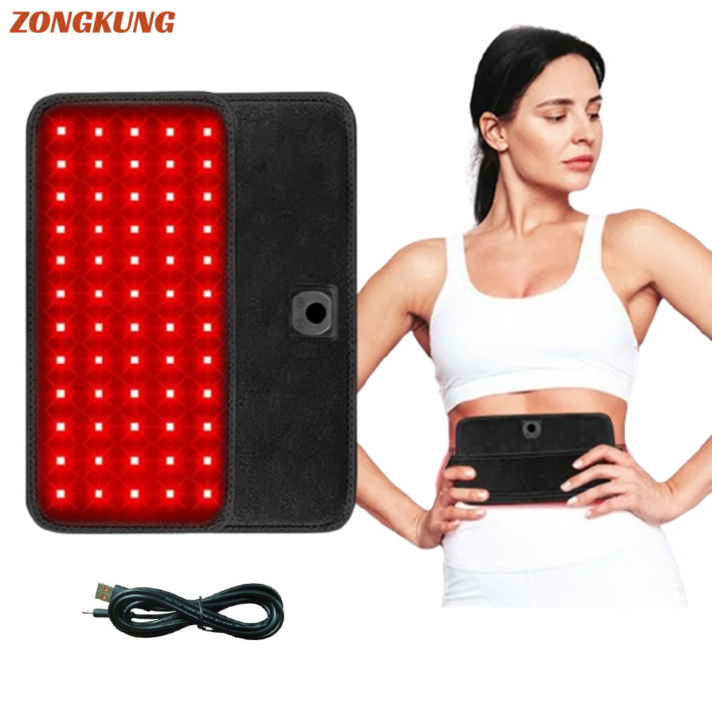 60 LED Red & Infrared Light Therapy Belt 660nm 850nm Light Therapy Belt Qst