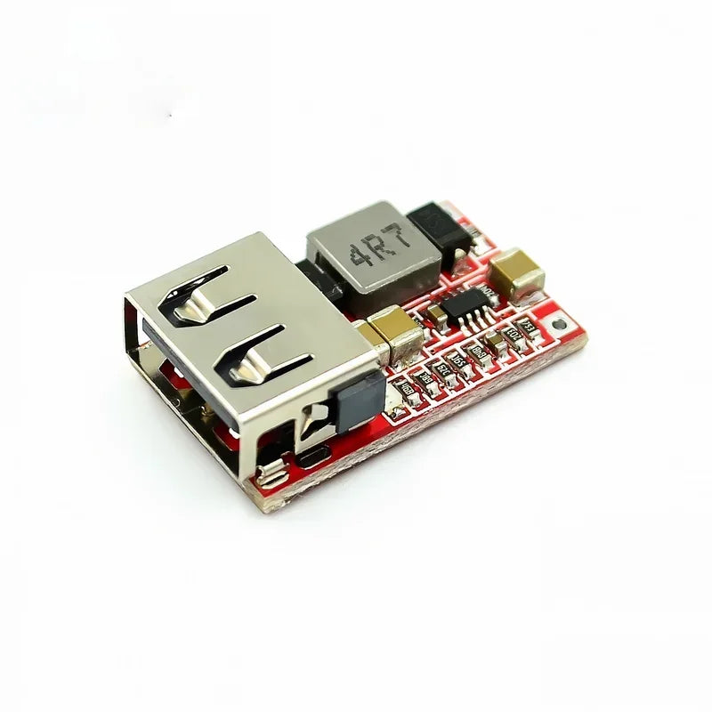DC-DC Step-Down Module 6-24V to 5V 3A Car USB Charger DC Buck Converter Qme Red board DC-DC step-down