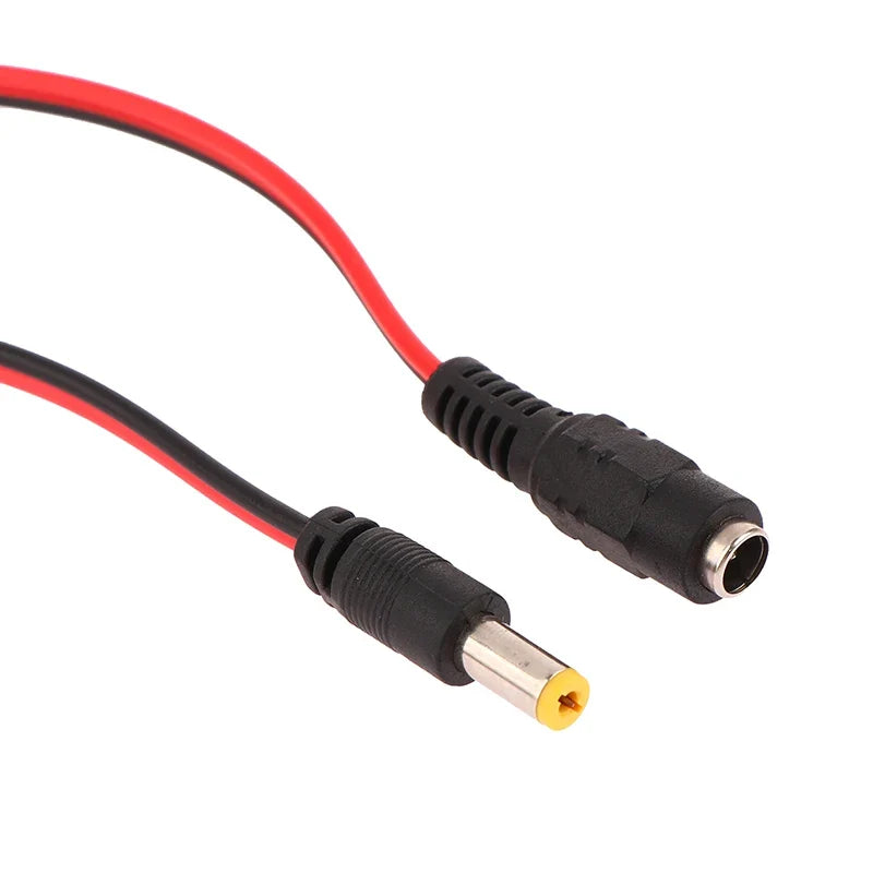 DC Power Male Female Cable 12V Connector for CCTV – 5 Pack DC Power Connector Qme