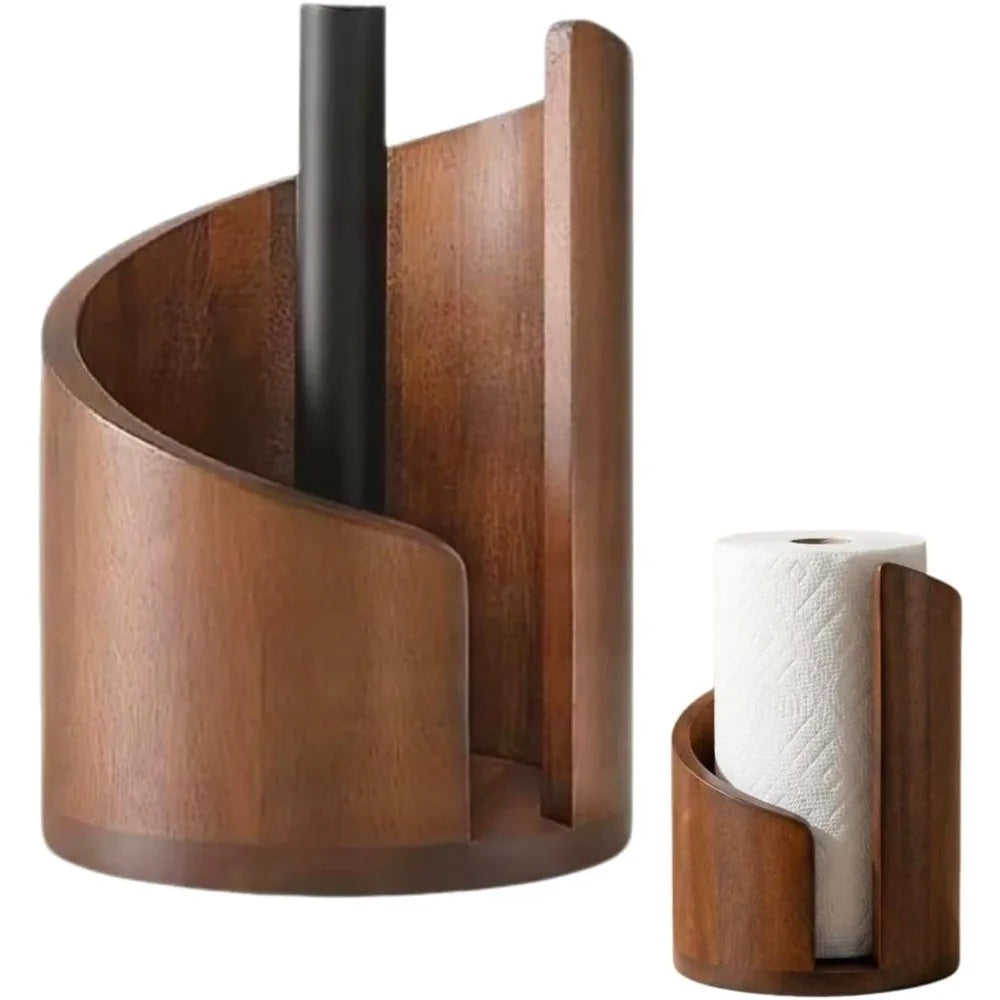 Farmhouse Countertop Tissue Holder | Rustic Wood Kitchen Decor Countertop Tissue Holder Qme