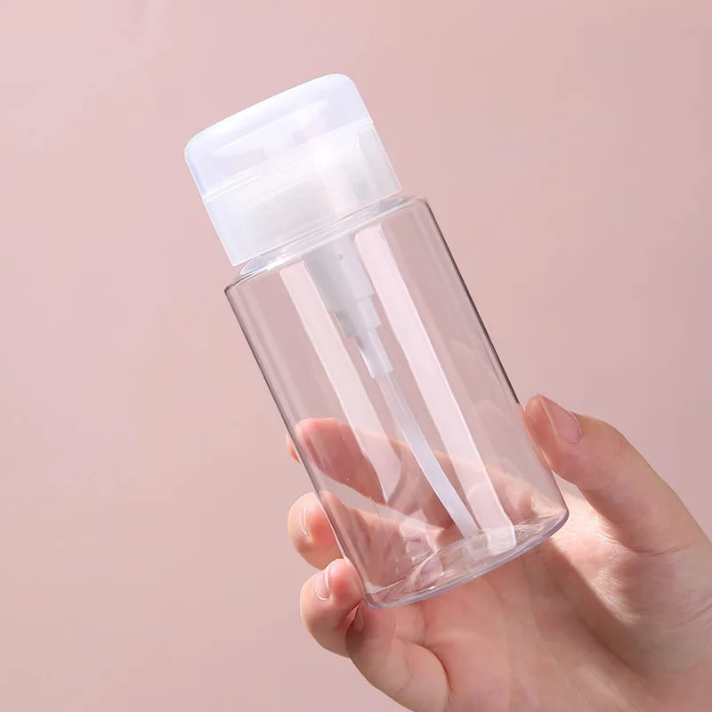 Refillable Nail Pump Dispenser Bottles 120ml–200ml | Press Top Nail Pump Dispenser Qme 200ML China Mainland