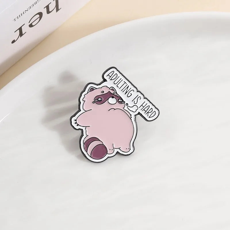 Sleeping Panda Enamel Brooch – Cute Cartoon Animal Lapel Pin Enamel Lapel Pin Qme