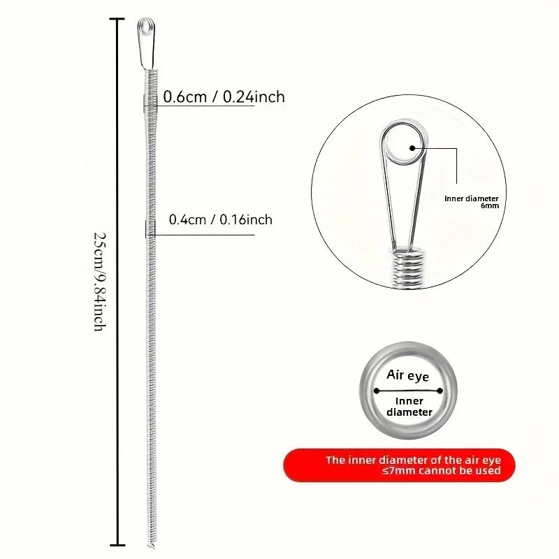 Flexible Wire Threading Tool for Tight Spaces | Cord Guide Wire Threading Tool Qme